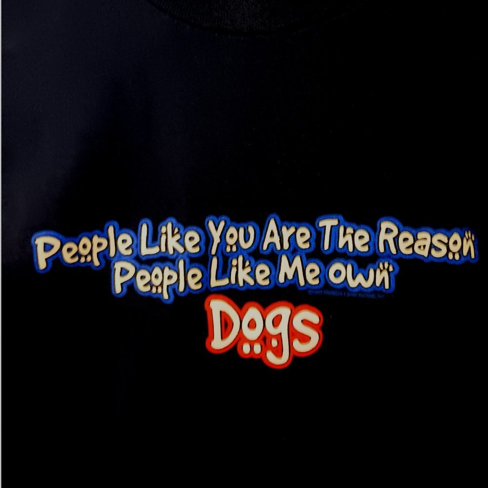 New Dark Navy-Blue Love Dog Short Sleeve T Shirt 3 sizes